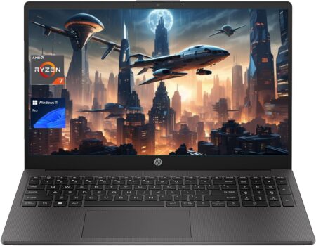 Laptop HP 255 G10 15.6″/AMD Ryzen 7 7730U/32Gb RAM/512Gb SSD/USB/1920X1080/Win 11 Home/Gris Oscuro/255-R732512-Row