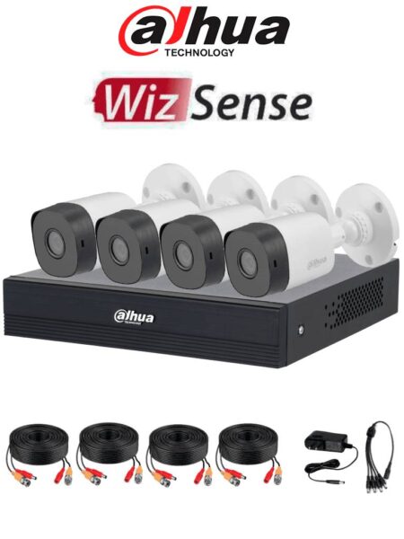 Kit De Videovigilancia Dahua 4 Canales Kit De 4 Ch 1Mp Kitxvr1B04-I/T/4-B1A11N –