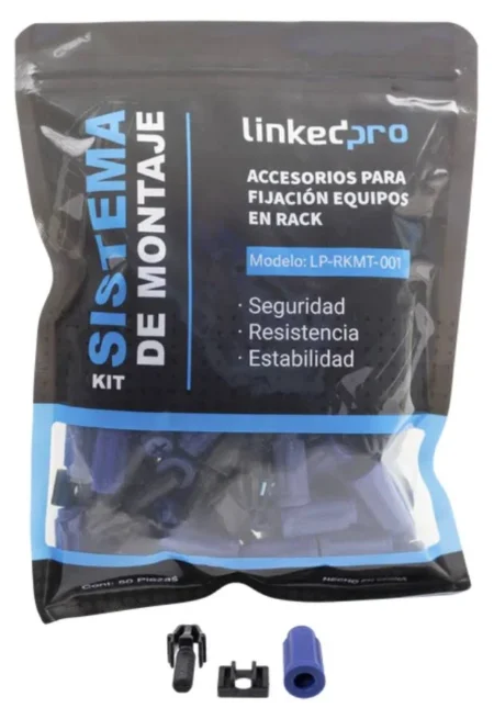 Kit De 50 Piezas De Accesprios Para Montaje Linkedpro By Epcom Lprkmt001 Para Equipos En Rack/No Mas Tuercas Enjauladas/Hasta 50Kg