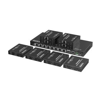 Kit Divisor Y Extensor HDMI Epcom Titanium Tt-828N Entrada 8Xrj-45 1Xhdmi/Salida 8Xrj-45 8Xhdmi/4K/60Hz/Hasta 70M/Cat 6/6A/7/Ipcolor