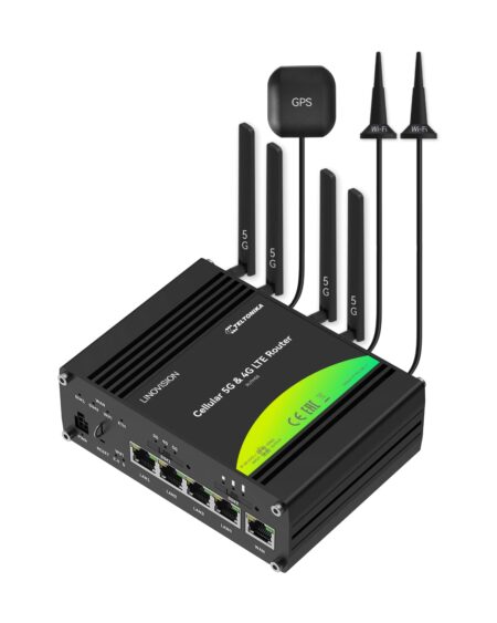 Router Industrial 5G Teltonika Rutx50/2.4-5Ghz/Doble Banda/5Xrj-45/802.3Ac Wave2/Mu-MIMO Firewall/Wi-Fi 5/867Mbit/S Wlan/7 Antenas Internas/2Dbi