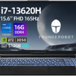 Laptop Thunderobot 911Trtx 3050 15.6"/Intel Core I7-13620H/16Gb RAM/512Gb SSD/HDMI/USB/1920X1080/Win 11 Pro/Negro/911T