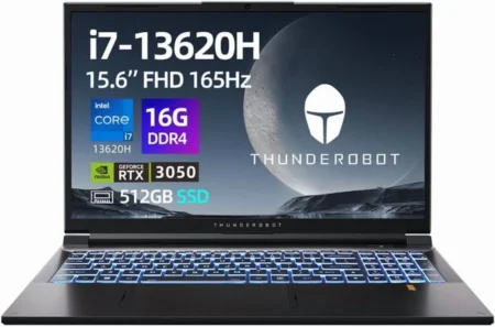 Laptop Thunderobot 911Trtx 3050 15.6″/Intel Core I7-13620H/16Gb RAM/512Gb SSD/HDMI/USB/1920X1080/Win 11 Pro/Negro/911T