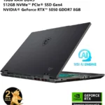 Laptop MSI Cyborg 15 15.6"/Intel Core 7 240H/16Gb RAM/512Gb SSD/USB/HDMI/1920X1080/Win 11 Home/Negro/B2Rwfkg-071Us-Row