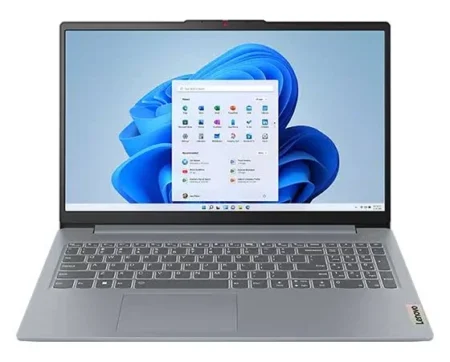 Laptop Lenovo Ideapad Slim 3 15.6″/AMD Ryzen 5 7520U/8Gb RAM/512Gb SSD/USB/HDMI/DP/1920X1080/Win 11 Home/Gris/82Xq00Rsus