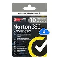 Esd Norton 360 Advanced 10 Dispositivos, 1 Año, 21443261