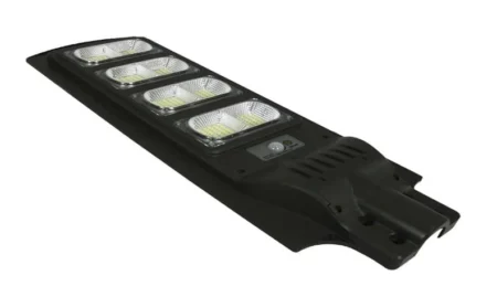 Luminaria Con Panel Solar Y Sensor De Movimiento Jwj Jalp-Sol01-160 De 160W/Luz Fria 6 500K/Dimensiones 720X240Mm/Angulo De Luz 120°