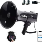 Megafono Zenith Apparel Zac3019/100W/20000Hz/Con Grabador Y Sirena USB/SD/Negro