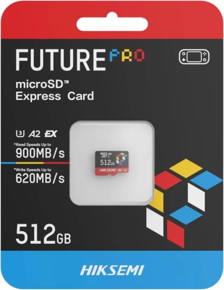 Memoria MicroSD 512Gb Hiksemi Hs-Tf-G3-Pro/512G/PCIE Gen 3X1+NVMe/900Mb/S Lectura/620Mb/S Escritura/Compatibilidad Uhs-I Uhs-Ii