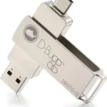 Memoria USB Dual 32Gb D-Bugg Dbotg-32/USB 3.0 A Tipo C/Plateado