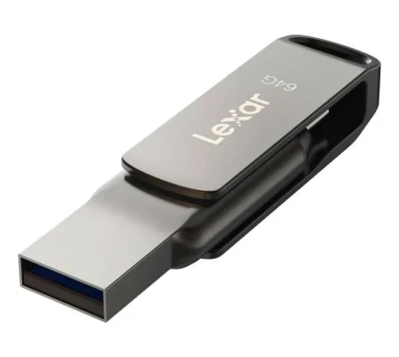 Memoria USB Dual 64Gb D-Bugg Dbotg-64/USB 3.0 A Tipo C/Plateado