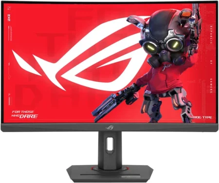 Monitor 27″ ASUS Gamer Rog Strix Xg27Wcs LED/Curvo/1Ms/HDMI/180Hz/2560X1440/DP/Negro