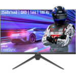 Monitor 27" Yeyian Ymf-Fp227-M1 LED/IPS/HDMI/DP/2560X1440/Freesync/180Hz/Negro