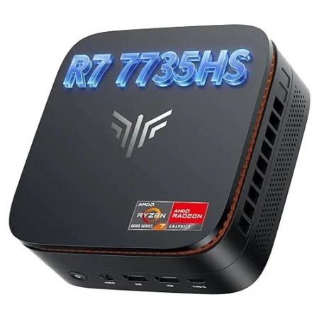 Mini Pc Nipogi E3B/AMD Ryzen 7 7735Hs/DDR5 24Gb RAM/SSD 512Gb/3200Mhz/Win 11 Pro