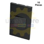 Placa De Pared Surtek P620N Con 1 Apagador 1/2/Negro