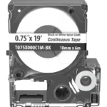Casete De Etiquetas Continua Panduit T075X000C1M-Bk/Blanco/18Mm X 6M