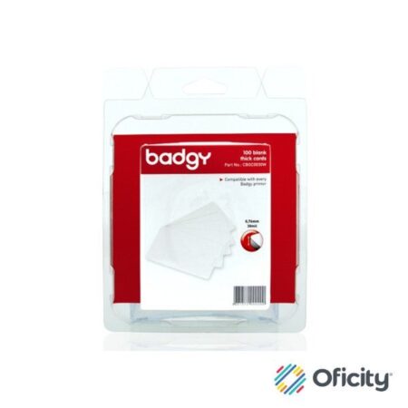 Paquete C/100 Tarjetas De Pvc De 30 Milesimas Para Badgy 100/200, Cbgc0030W