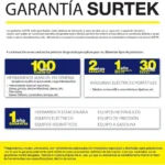 Placa De Pared Surtek P622N Con 2 Apagadores 1/2/Negro