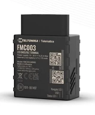 Rastreador Gps 4G Lte Cat 1 Teltonika Fmc003/Para Vehiculos/170Mah/Ip41/Lectura De Datos Obd OEM Y Conectividad Bluetooth
