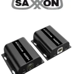 Kit Extensor HDMI Sobre IP Saxxon Lkv38340 Por Cat 5E/1080P/Hasta 120M/253 Receptores/Delay De 70Ms/Hdbit/Transmisor De Ir/Plug And Play