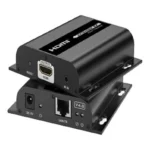 Kit Extensor HDMI Sobre IP Saxxon Lkv38340 Por Cat 5E/1080P/Hasta 120M/253 Receptores/Delay De 70Ms/Hdbit/Transmisor De Ir/Plug And Play