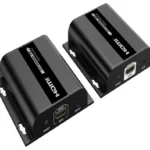 Kit Extensor HDMI Sobre IP Saxxon Lkv38340 Por Cat 5E/1080P/Hasta 120M/253 Receptores/Delay De 70Ms/Hdbit/Transmisor De Ir/Plug And Play