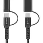 Cable USB-A A USB-C Steren USB-3956 De 1.9M/Negro