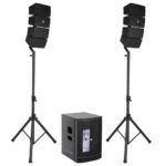 Sistema De Audio Lineal Profesional Xonorum Array 12 Stf Stf St-S68559/Bluetooth/Alambrico/Inalambrico/1.100W Rms/USB/Xlr/Negro