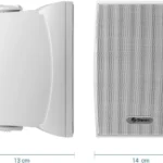 Kit De 2 Bocinas Steren Spk-1100Bl De 2 Vias 600W Pmpo/Tipo Satelital/Uso Interno-Externo/Conectores Push/Blanco