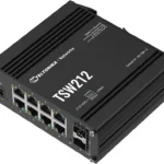 Switch Industrial Teltonika Tsw212 De 8 Puertos Ge/Administrable L2/2 Puertos Sfp/20Gbit/S/8,000 Entrada