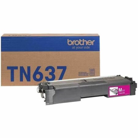 Tóner Brother Valor Tn637M Magenta – Rendimiento Aproximado 10, 000 Páginas, Compatible Con Hll8570Cdw, Mfcl8730Cdw, Mfcl8970Cdw