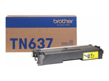 Tóner Brother Valor Tn637Y Amarillo – Rendimiento Aproximado 10, 000 Páginas, Compatible Con Hll8570Cdw, Mfcl8730Cdw, Mfcl8970Cdw