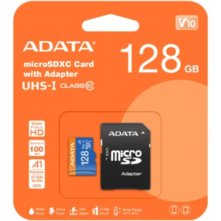 Memoria Microsdxc 128Gb D-Bugg Db128Sd/Con Adaptador/Clase 10 Uhs-1/92Mb Lectura/40Mb Escritutra V30