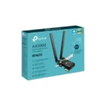 T/Red Inalambrica PCI Express Tp-Link Archer Tx55E, Ax3000, WiFi 6, Bluetooth 5.2, Dual Band 5Ghz 2402 Mbps, 2.4 Ghz 574Mbps