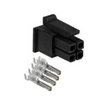 Enchufe Teltonika Pr4Mk04K De 4 Pines/Con Terminales De Contacto/Negro