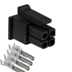 Enchufe Teltonika Pr4Mk04K De 4 Pines/Con Terminales De Contacto/Negro