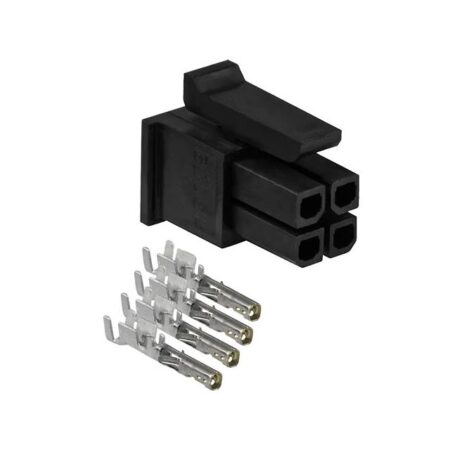 Enchufe Teltonika Pr4Mk04K De 4 Pines/Con Terminales De Contacto/Negro