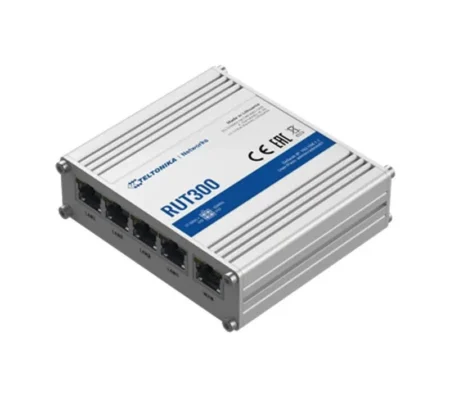 Router Alambrico Industrial VPN Teltonika Rut300 De 5 Puertos 10/100Mbps