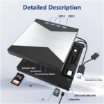 Grabador De Blu-Ray Portatil Me Diastation 6X Taa Compatible Y Con