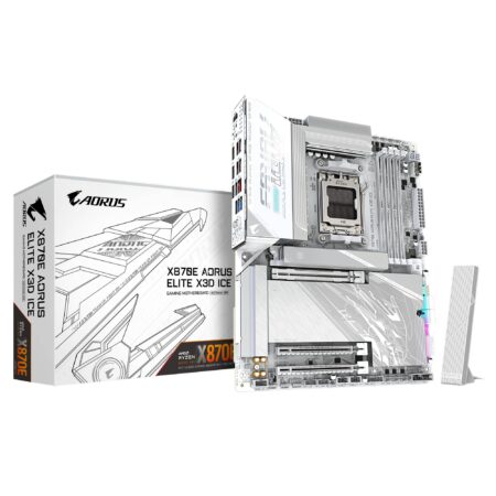 Tarjeta Madre Gigabyte ATX X870E A Elite X Ice, DDR5, Am5, 1256 Gb, Para AMD