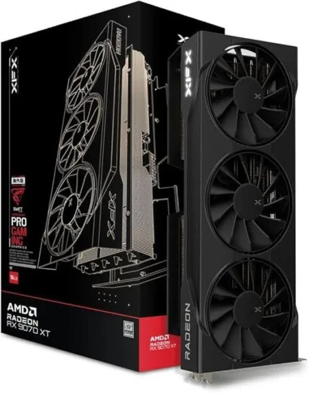 T/Video Xfx Swift AMD Radeon Rx 9070Xt Triple Fan Gaming Edition/16Gb Gddr6/PCI-E 16X 5.0/HDMI/3Xdp/256-Bitrx-97Tswf3B9