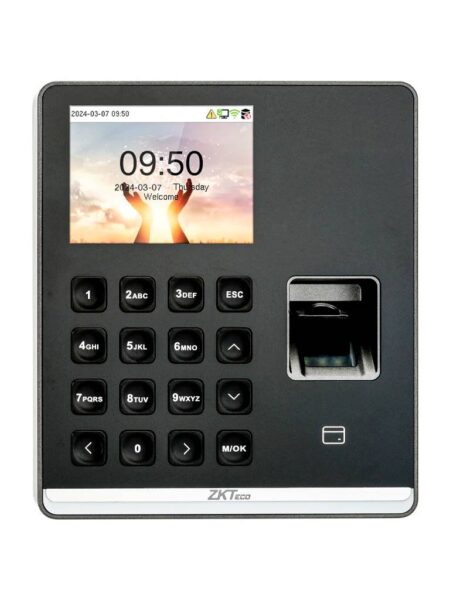 Zkteco M1 – Control De Asistencia Con Huella (500) – Tarjeta 125 Khz (500), Contraseña (500), 100, 000 Eventos Y Wi-Fi (Compatible Con Biotime Cloud)