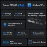 Dt HP Pro 400 G9 Mini Ci5 Win11 P 16Gb 512Gbssd 1Yw