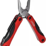 Pinza Multiherramientas Retractil 12 En 1, Urrea 18575 De 6"/Mango De Plastico/Acero Inoxidable/Color Rojo/Funda Incluida