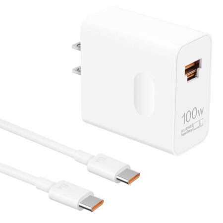 Cargador De Pared Huawei Super Max 100W/Para Telefonos Y Pc/Con Puerto Combinado USB-A/C/Blanco/55037867