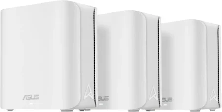 Router Inalambrico ASUS Bd5(W-3-Pk) 5000 Mbps/Doble Banda WiFi 7/2 Puertos De 2.5G/4 Antenas/Blanco