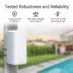 Router Inalambrico ASUS Bd5 Outdoor (W-1-Pk) 5000 Mbps/Doble Banda WiFi 7/2 Puertos De 2.5G/2 Antena/Blanco
