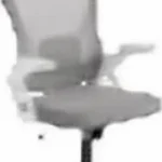 Silla Ejecutiva Acteck Flux Lite Ec313Hr, Blanco-Gris/Hasta 100Kg/De Malla/Reposabrazos Abatibles/AC-943369
