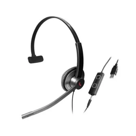 Diadema Audifonos C/Microfono Alambrico Addasound Monoaural/3.5Mm/Negro/Epic 501-G