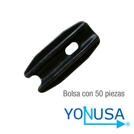 Aislador De Esquina Premium Yonusa Ais02 Para Cercas Electrificadas/Bolsa Con 50Pzas/Negro